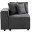 Confortable chaise d'appoint grise avec siège souple et dossier flexible, chic et confortable pour le salon