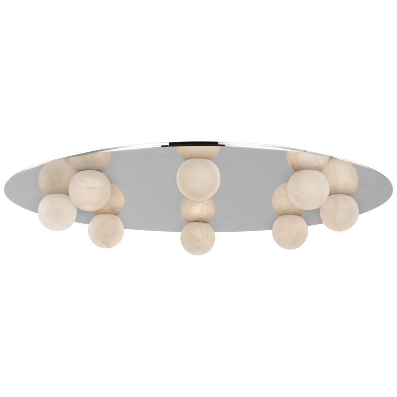 Pertica 8 - Light LED Flush Mount, Polished Nickel
