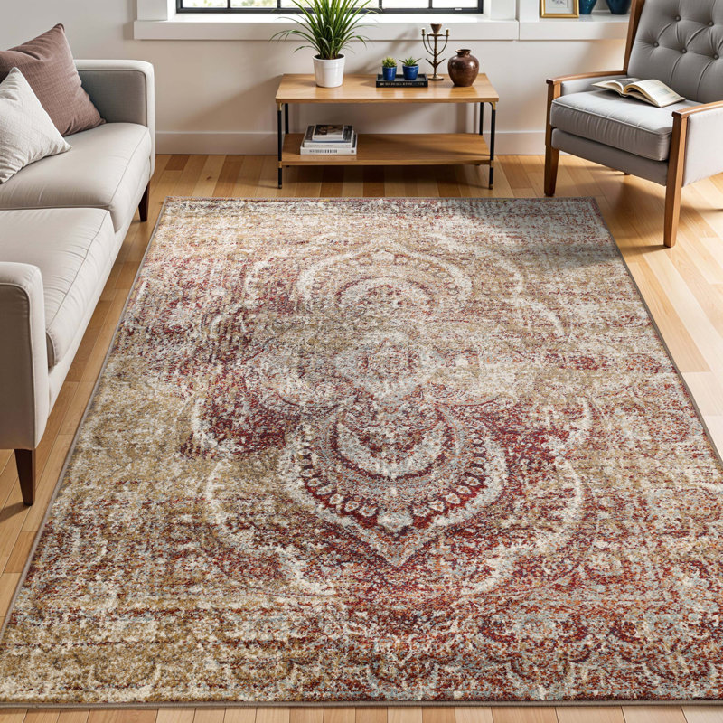 Tapis de couloir ou tapis d'intérieur Iraheta, Rectangle 6 pi x 9 pi