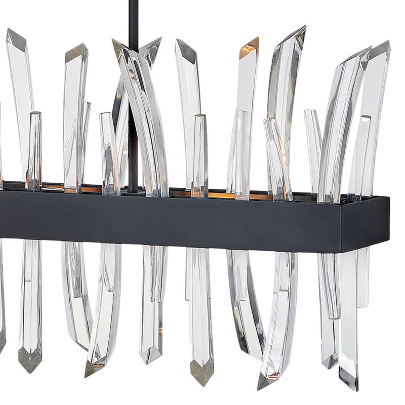 4 - Light Chandelier, Black