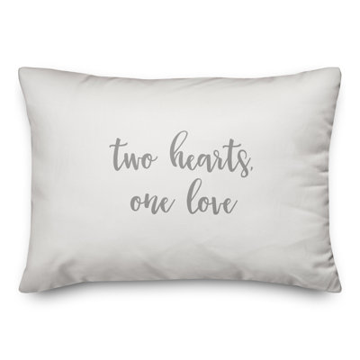  Coussin Two Hearts One Love