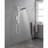 Shower System with 10" Rain Shower Head, 4-Function Handheld Shower, Slide Bar, and Soap Dish-135727951
