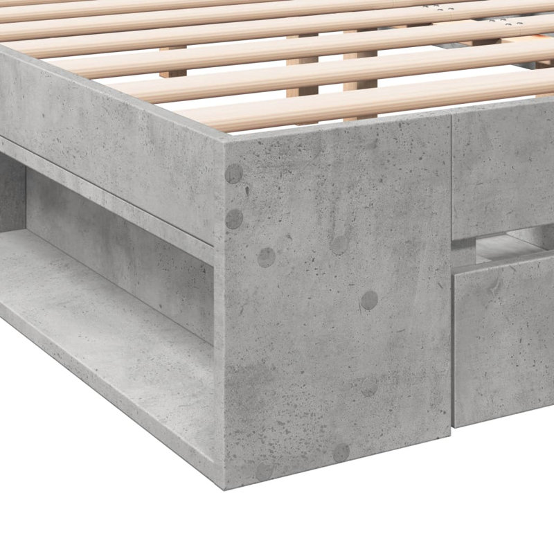 Obyrne Bed, 120 x 190cm, Concrete Grey