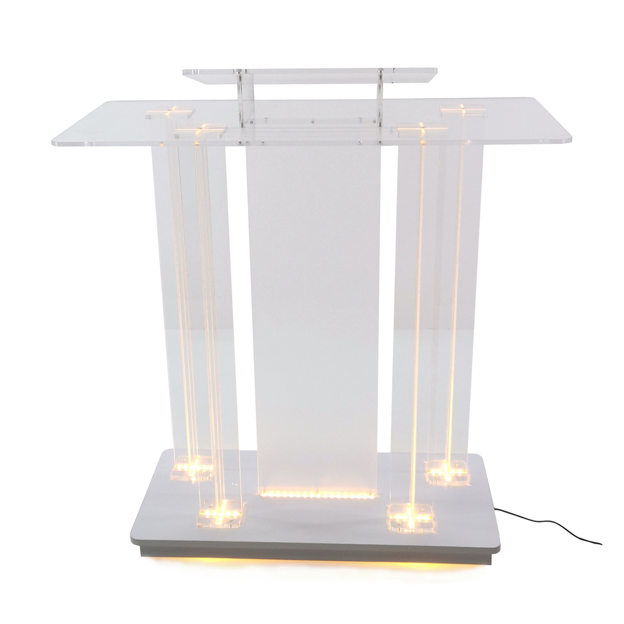 Acrylic Podium Pulpit Conference Church Black Stand Lectern Pulpit Office 