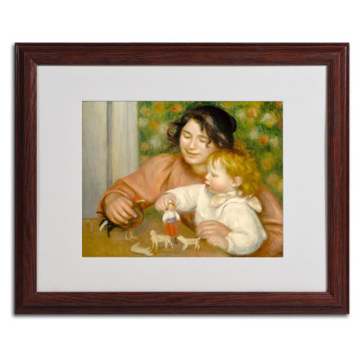 L'enfant avec des jouets 1895-96 par Pierre-Auguste Renoir - reproduction d'art sur toile