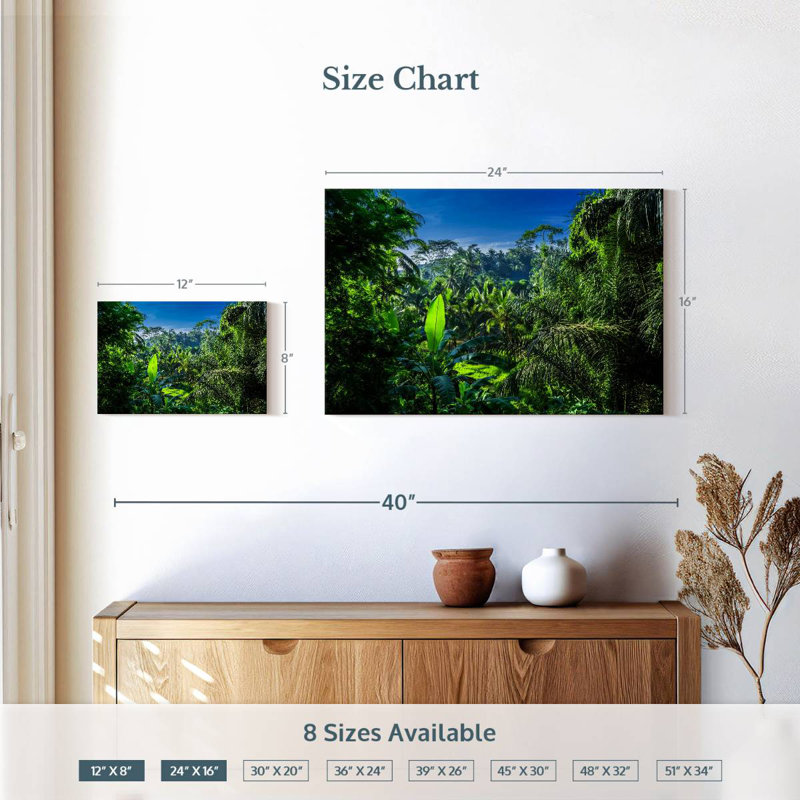 Jungle tropicale Alvord Bali, H 16 po x l 24 po