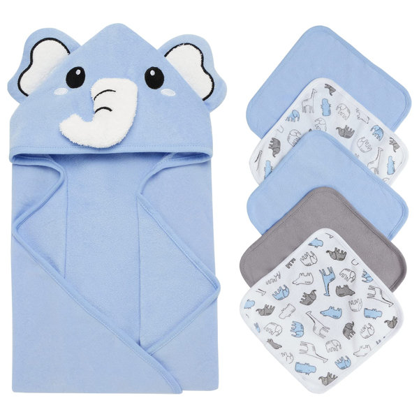 Just Born Baby Boys' 10-pack Terry Washcloths, Pom Pom, Bath Towels &  Washcloths