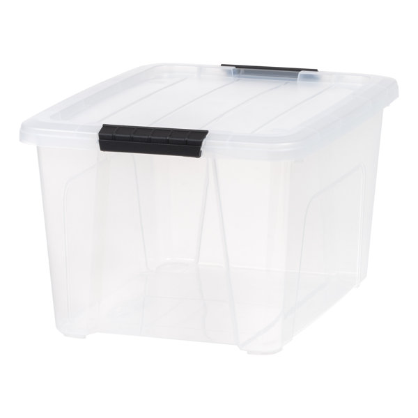 6.7 Qt [1.6 Gal] Snap Top Plastic Storage Box