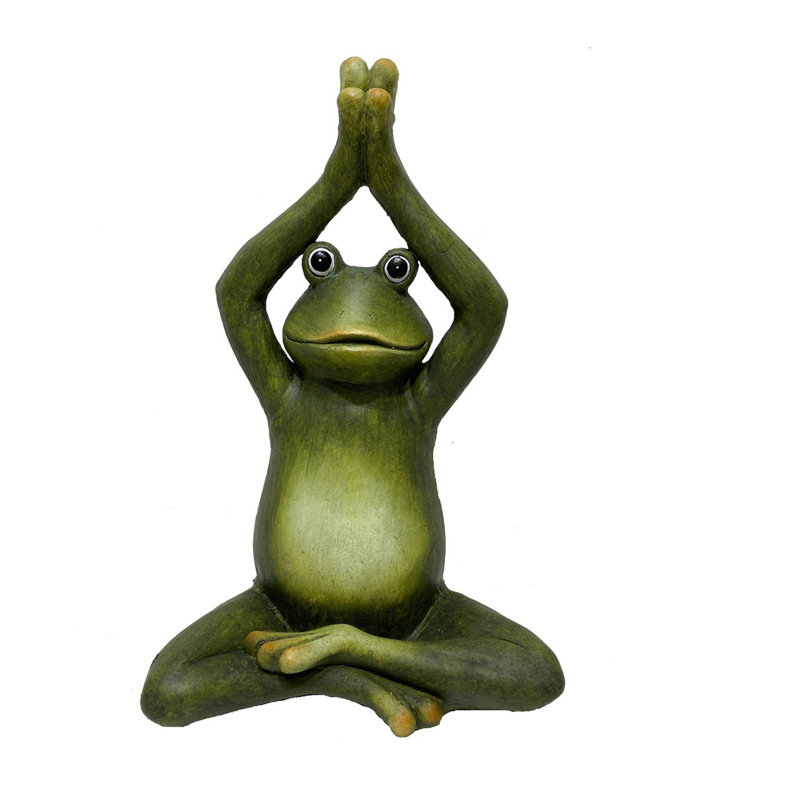 Abidur Frog Weather Resistant Resin Garden Statue