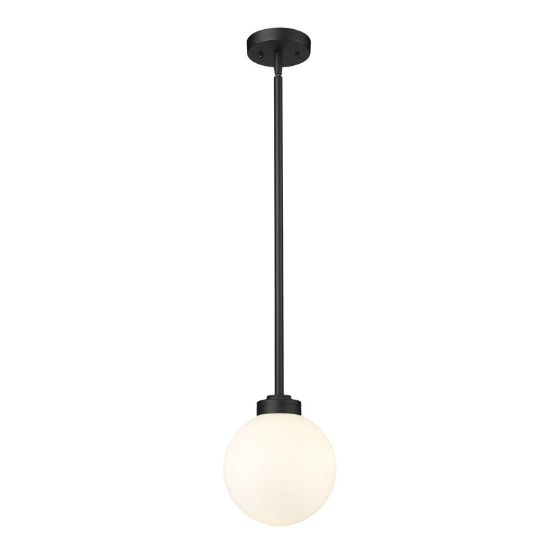 Ayres Outdoor Pendant, Frosted, 9" H x 8" W x 8" D