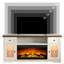 Meuble télé blanc de 80 po avec foyer 36 po et lumières DEL Wrought Studio ™.