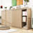 Space-Saving Wood Murphy Bed with Side Storage Shelves-1218815680-1218815684