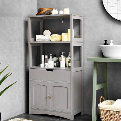 Armoire de salle de bain sur pied l 24 po x H 48 po x P 13 po Grossi
