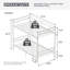 Lits superposés en métal à économie d'espace, simple au-dessus d'un lit simple, blanc moderne pour la maison