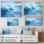 Blue Ocean Sapphire Infinity The Ocen II - Landscapes Canvas Wall Art-2092724421-2092724440