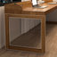 Bureau d'écriture rectangulaire en bois massif noyer-1111536177