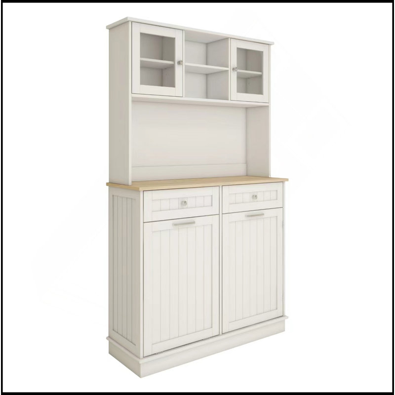 Versatile Kitchen Storage Cabinet With Multiple Compartments And Modern Appeal