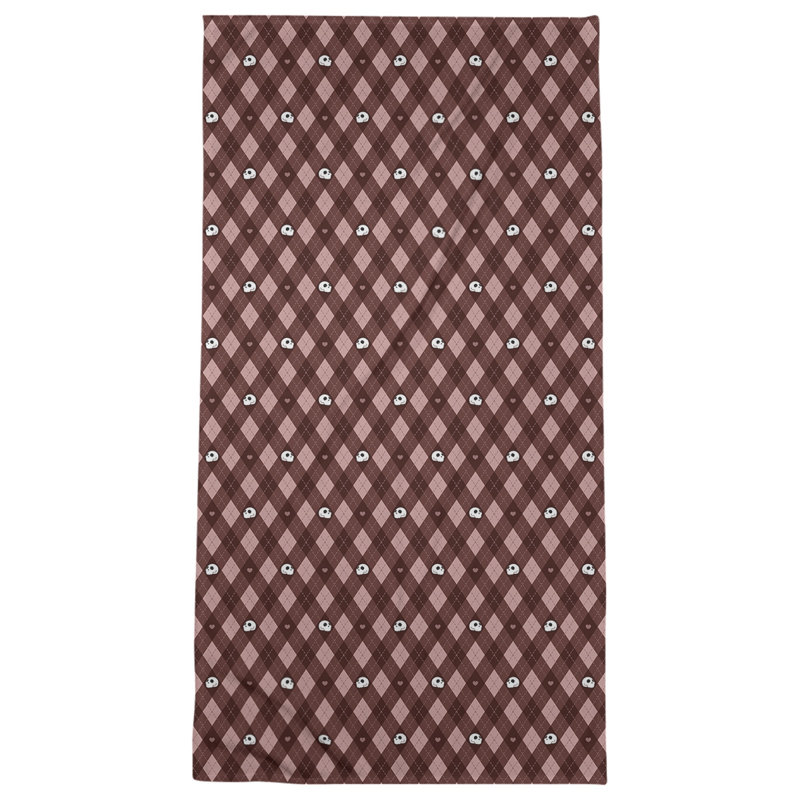 Serviette de plage katelyn elizabeth argyle crânes, Rouge