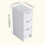 Armoire de rangement autoportante pour la salle de bain, 3 tiroirs à fermeture douce, organisateur de rangement sur pied pour une utilisation dans plusieurs pièces