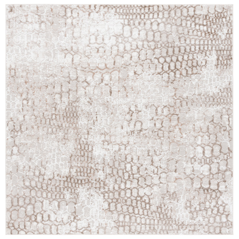 Prader Performance Abstract Rug, Square 6'7"