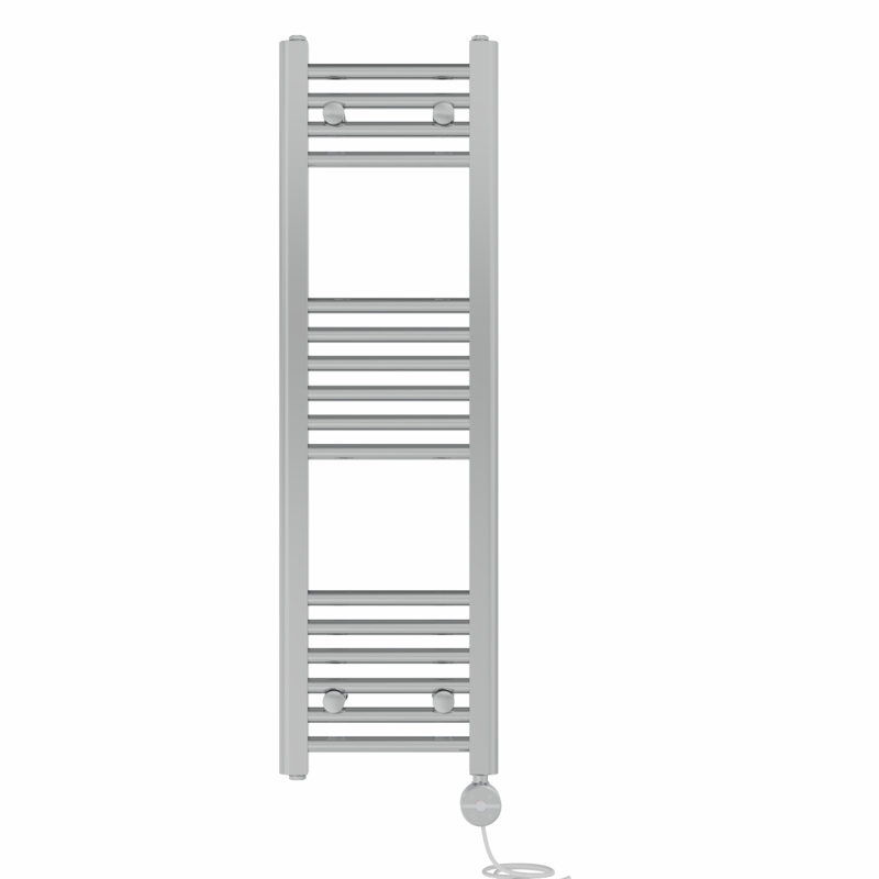 Devonshire Straight Towel Rail Heated Towel Rails, Chrome, 100cm H x 30cm W x 3cm D