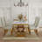 White Leather And Gold Button Dining Chairs With Metal Legs Set Of 4