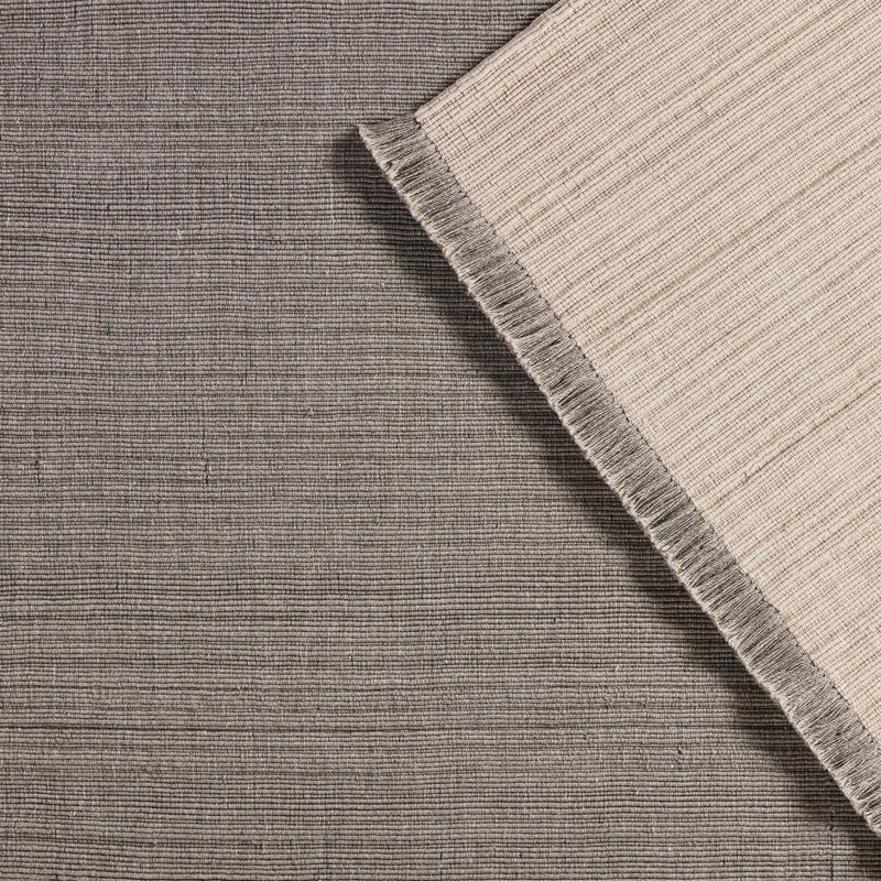 Tapis gris clair / gris foncé Asla intérieur / extérieur uni (4 pi x 6 pi), Rectangle 4 pi x 6 pi
