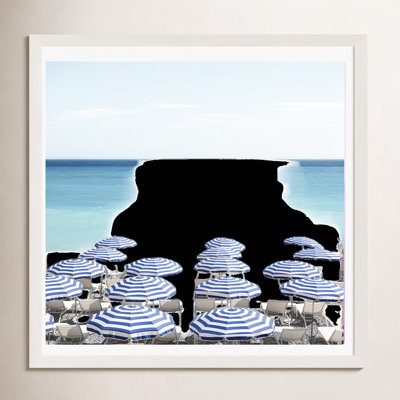Niels "Blue Beach Umbrellas" Photo Print