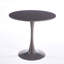 Table de salle à manger 31,5 pouces à plateau tulipe gris, table ronde Mid-Century pour 2 à 4 personnes-859595555-859595557