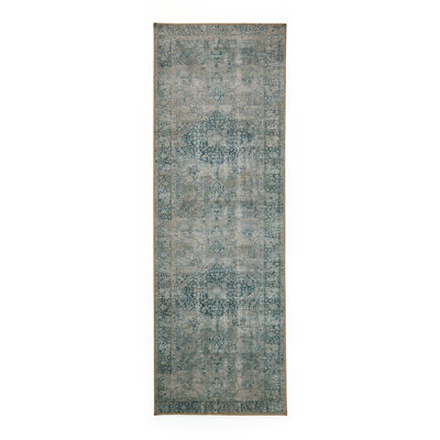 Runner Imyah Oriental Machine Woven Jute/Sisal/Polyester Area Rug in Natural/Light Brown