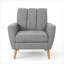 Tissu d'ameublement gris Mid-Century Channel Stitch-2102938425