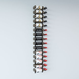 30 Bottle Wall Mounted Wine Bottle Rack