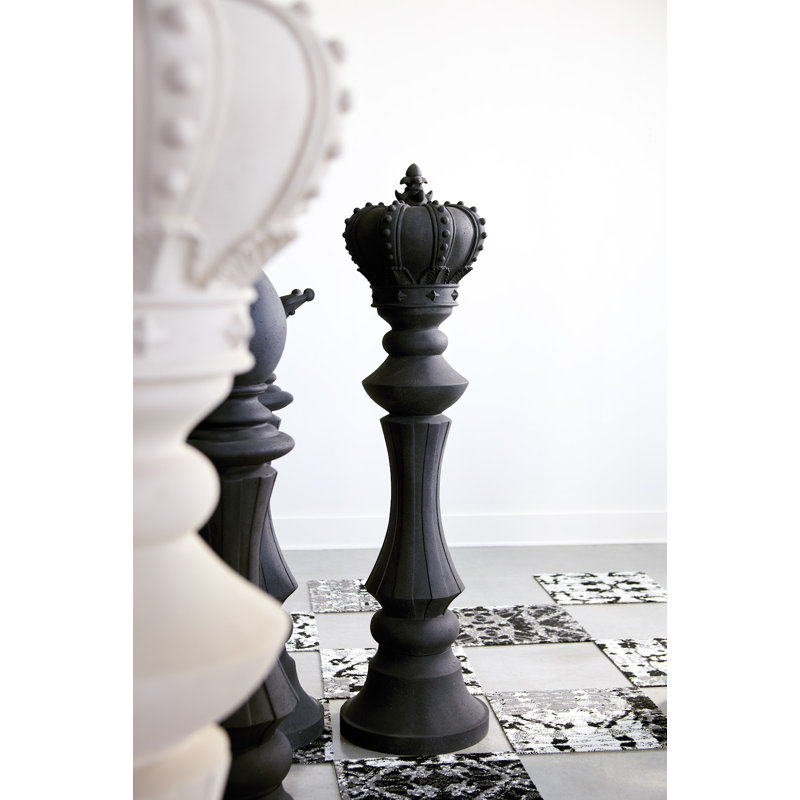 King Chess Sculpture, Black