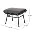 Extérieur gris de style moderne - fer + plastique, 23,62 po x 17,47 po 15,38 po, coussins d'eau avec attache, article décoratif polyvalent, largeur du produit 17,47, fer + plastique, coussins, utilisation, assemblage