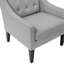 Fauteuil pivotant à boutons: Structure en contreplaqué, fauteuil d'appoint 100% rembourré: contreplaqué, coussins de siège réversibles, tissu-2091236453
