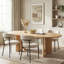 Modern Upholstered Dining Chair, Metal Legs-943864036-944384312