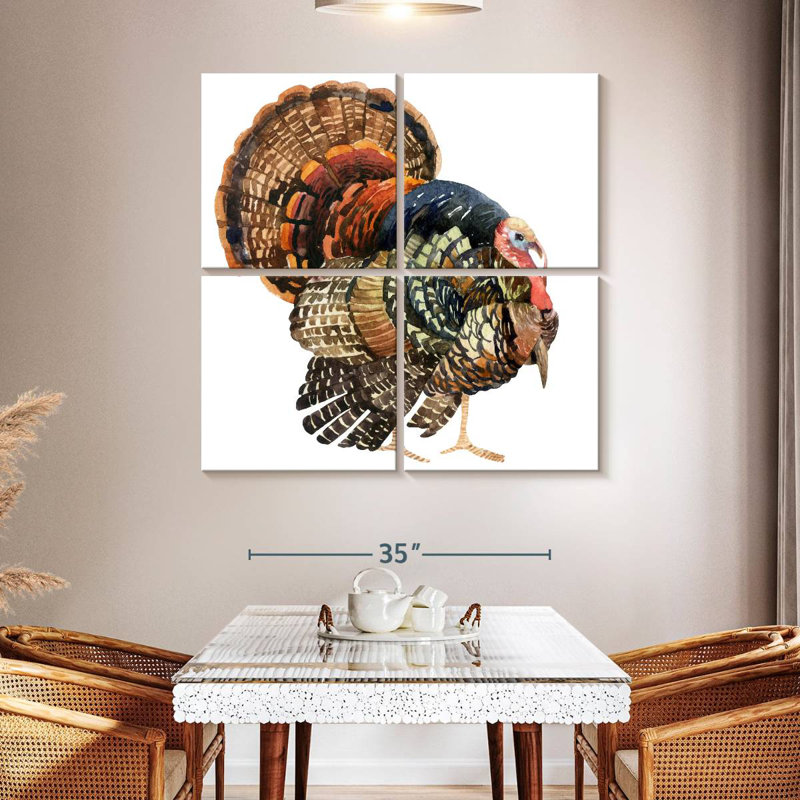 Brampt Turkey, 45" H x 45" W