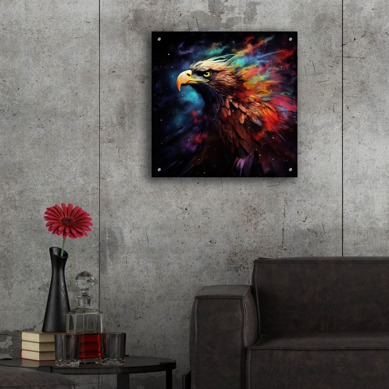 Art mural en verre Winston Porter, H 24 po x l 24 po x P 0,2 po