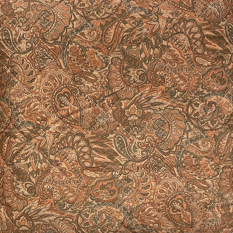 Paisley Square Throw Pillow Cover, 45.7cm x 45.7cm, Apricot Orange