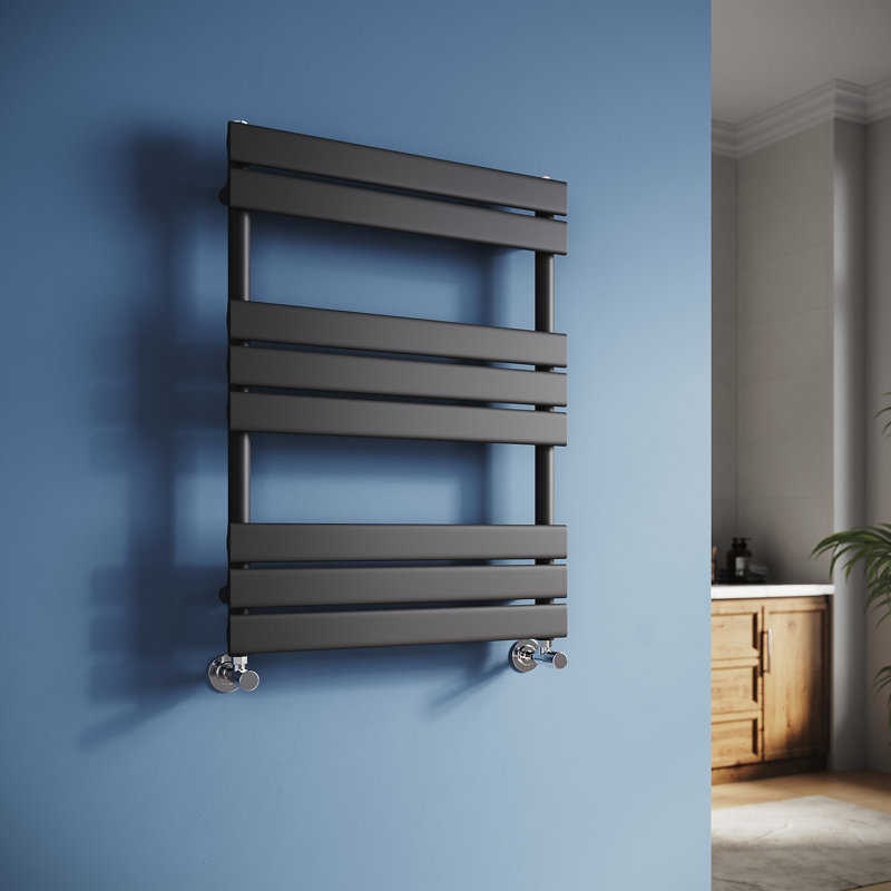Bjarney 8 Wall Towel Rack, Matte Black