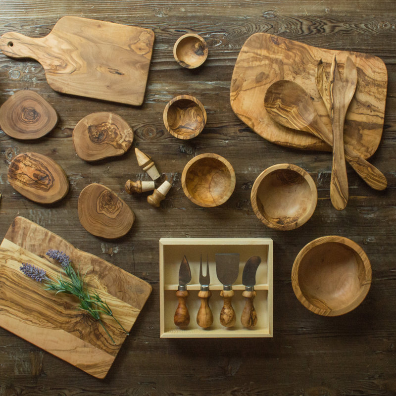 Planche à découper en bois d'olivier