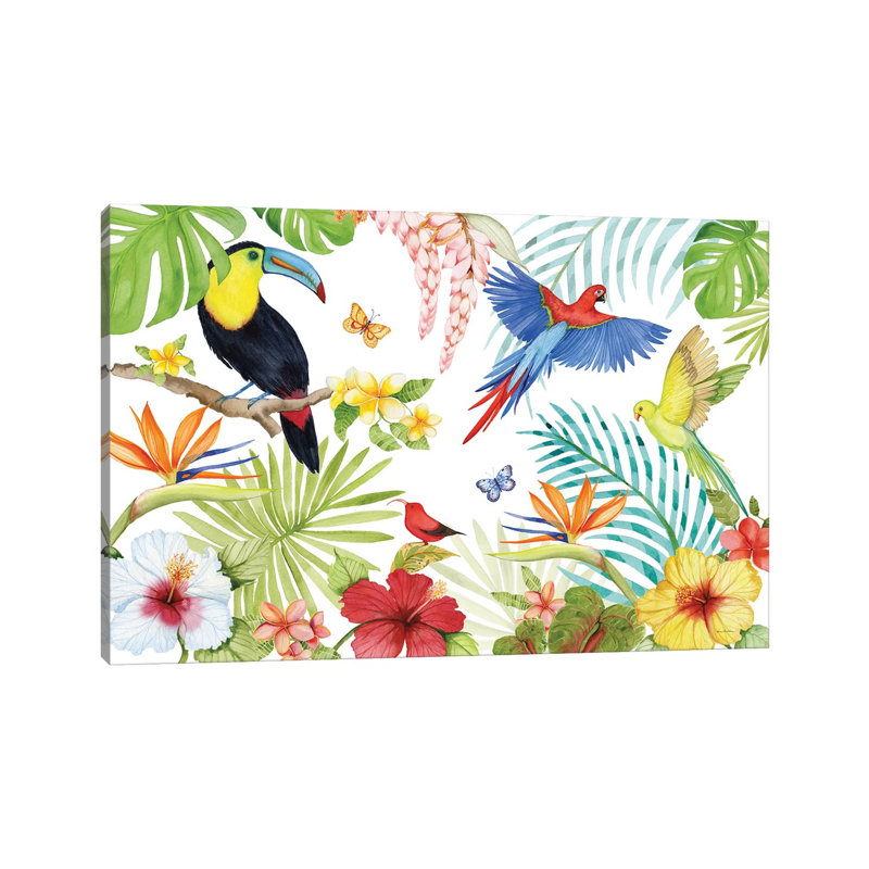 Treasures Of The Tropics III by Kathleen Parr McKenna - Wrapped Canvas Print, 152.5 cm H x 101.5 cm W