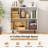 2PCS 4 Cubby Open Bookcase 3-Tier Freestanding Bookshelf w/ Detachable Metal Legs-1080212749