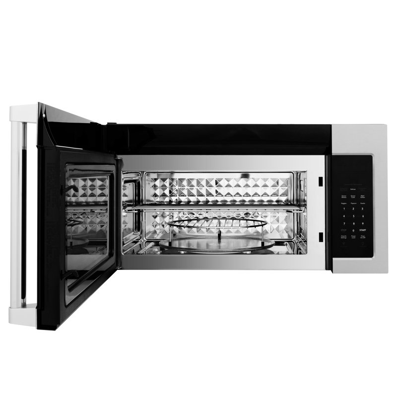 ZLINE 30 in. Over-The-Range Convection Microwave Oven in Steel with Traditional Handle, Stainless Steel