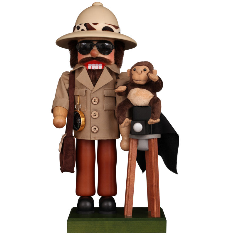 Christian Ulbricht Nutcracker - Safari Guide With Monkey