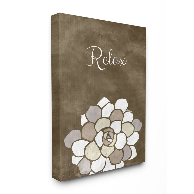« relax mosaic brown, salle de bain brune design », impression sur toile, H 48 po x l 36 po x P 1,5 po, Toile tendue