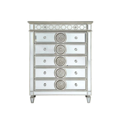 Commode 6 tiroirs avec miroir Varian