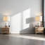 Ensemble de 2 lampes de table en céramique avec abat-jour blanc, lampes de chevet de campagne moderne de 24 pouces, éclairage de salon à intensité variable à 3 voies pour la chambre à coucher et le bureau