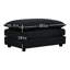 5 canapé convertible en forme de U, 2 repose-pieds, chenille noire, repose-pieds réversible avec repose-pieds, canapé modulaire