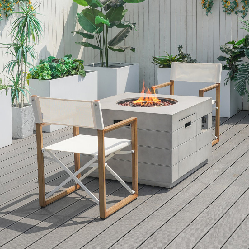 Carrubba Outdoor Seating Group With Firepit, 2